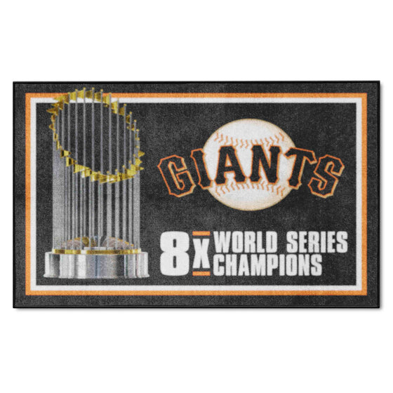 San Francisco Giants Dynasty 4ft. x 6ft. Plush Area Rug