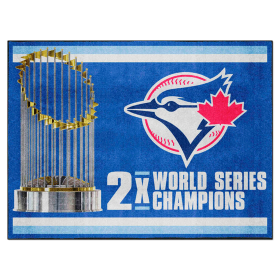 Toronto Blue Jays Dynasty 8ft. x 10 ft. Plush Area Rug