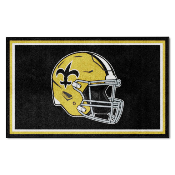 New Orleans Saints 4ft. x 6ft. Plush Area Rug