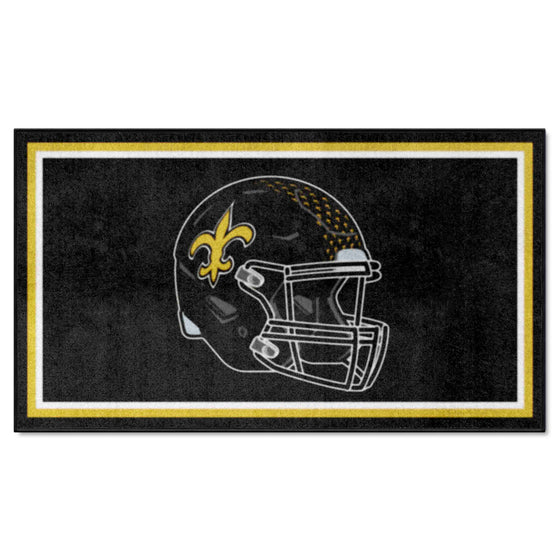 New Orleans Saints 3ft. x 5ft. Plush Area Rug