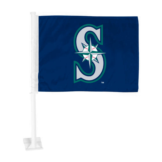 Seattle Mariners Car Flag Large 1pc 11" x 14"