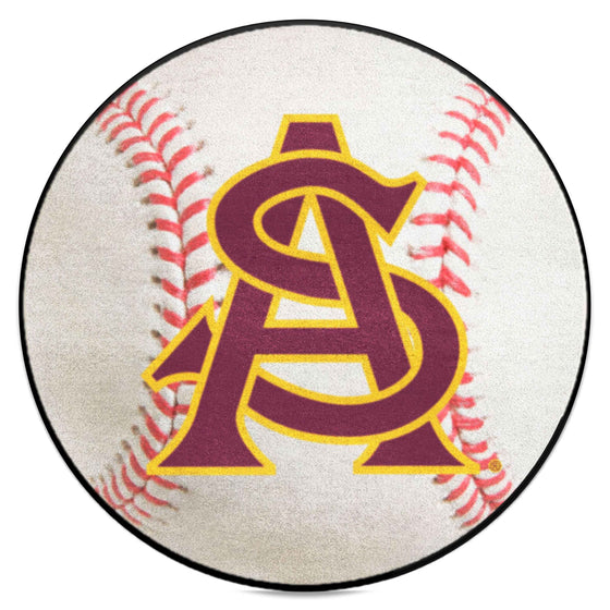 Arizona State Sun Devils Baseball Rug - 27in. Diameter