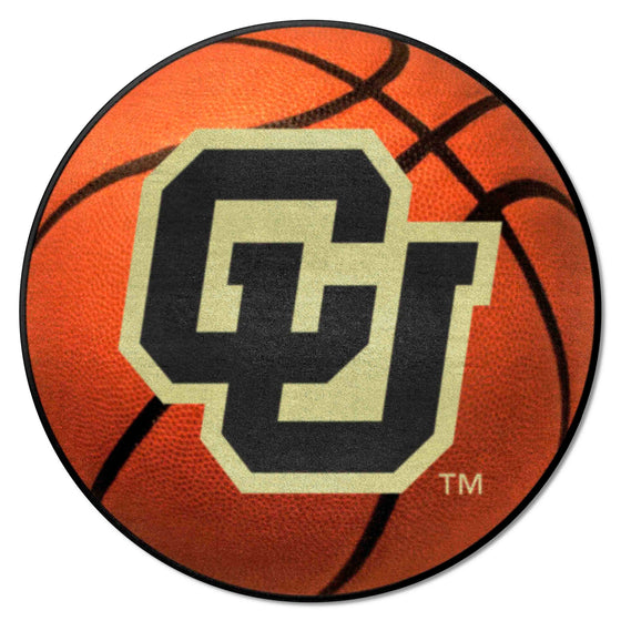 Colorado Buffaloes Soccer Ball Rug - 27in. Diameter