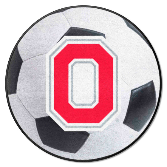 Ohio State Buckeyes Soccer Ball Rug - 27in. Diameter