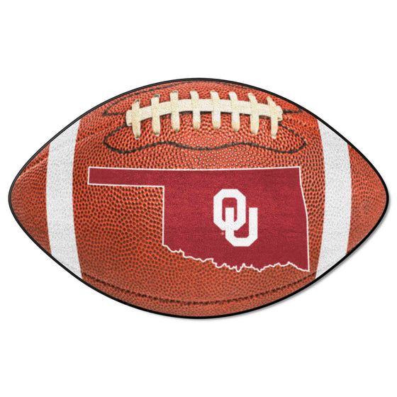 Oklahoma Sooners Football Rug - 20.5in. x 32.5in.