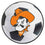 Oklahoma State Cowboys Soccer Ball Rug - 27in. Diameter