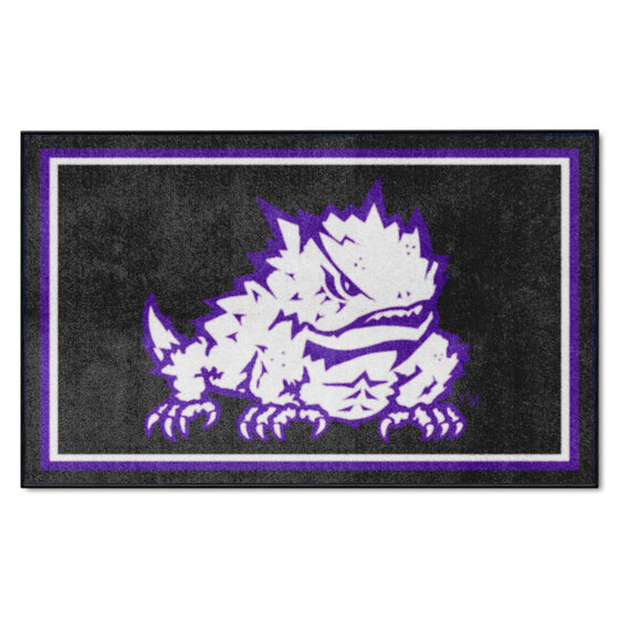 TCU Horned Frogs 4ft. x 6ft. Plush Area Rug