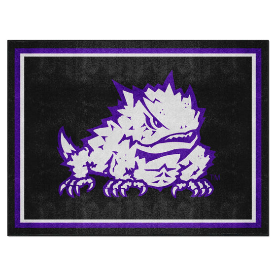 TCU Horned Frogs 8ft. x 10 ft. Plush Area Rug