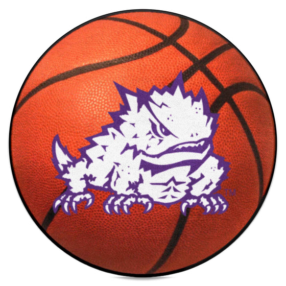 TCU Horned Frogs Basketball Rug - 27in. Diameter