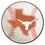 Texas Longhorns Baseball Rug - 27in. Diameter