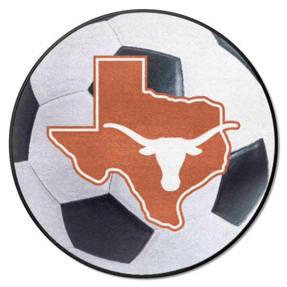 Texas Longhorns Soccer Ball Rug - 27in. Diameter