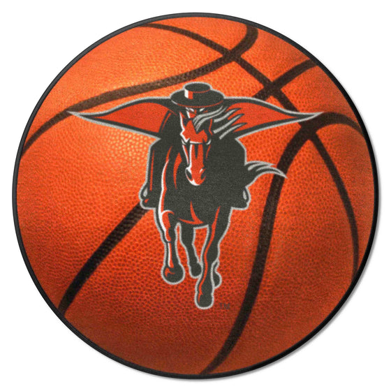 Texas Tech Red Raiders Basketball Rug - 27in. Diameter