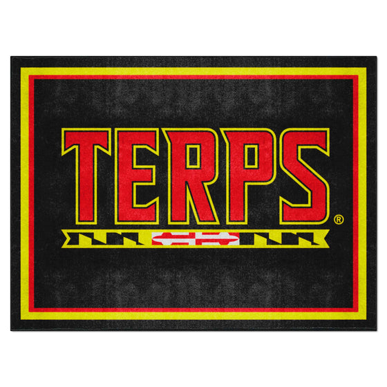 Maryland Terrapins 8ft. x 10 ft. Plush Area Rug