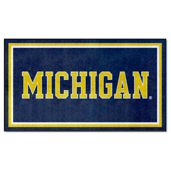 Michigan Wolverines 3ft. x 5ft. Plush Area Rug