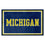 Michigan Wolverines 4ft. x 6ft. Plush Area Rug