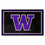 Washington Huskies 4ft. x 6ft. Plush Area Rug