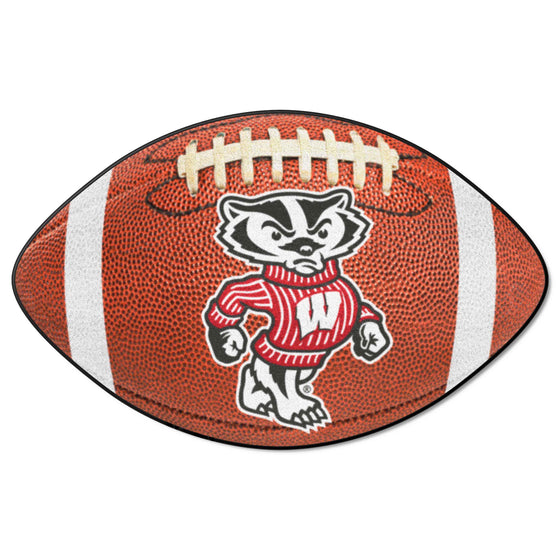 Wisconsin Badgers Football Rug - 20.5in. x 32.5in.