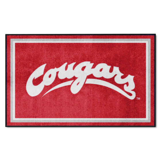 Washington State Cougars 4ft. x 6ft. Plush Area Rug