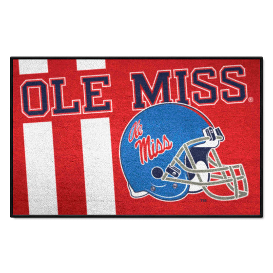 Ole Miss Rebels Starter Mat Accent Rug - 19in. x 30in.