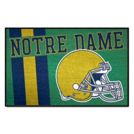 Notre Dame Fighting Irish Starter Mat Accent Rug - 19in. x 30in., Uniform Design