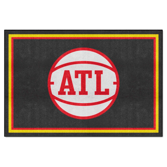 Atlanta Hawks 5ft. x 8 ft. Plush Area Rug