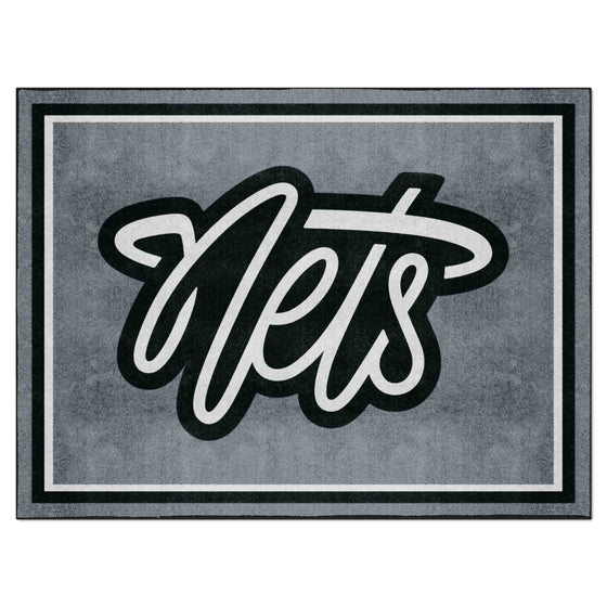 Brooklyn Nets 8ft. x 10 ft. Plush Area Rug