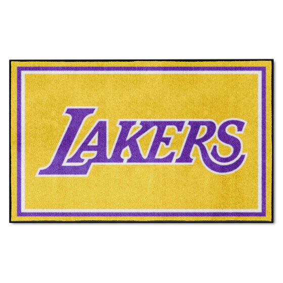 Los Angeles Lakers 4ft. x 6ft. Plush Area Rug