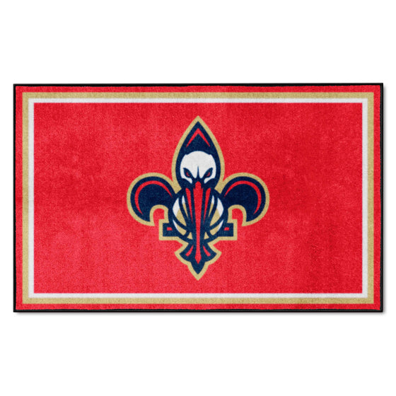 New Orleans Pelicans 4ft. x 6ft. Plush Area Rug