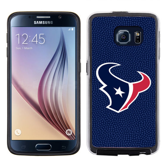 Houston Texans Phone Case Team Color Football Pebble Grain Feel Samsung Galaxy S6 CO