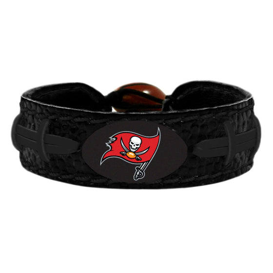 Tampa Bay Buccaneers Bracelet Team Color Tonal Black Football CO