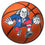 Philadelphia 76ers Basketball Rug - 27in. Diameter