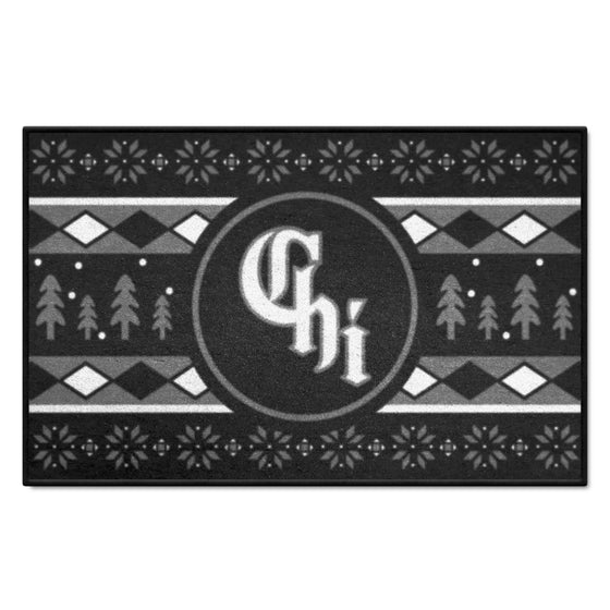 Chicago White Sox Holiday Sweater Starter Mat Accent Rug - 19in. x 30in.