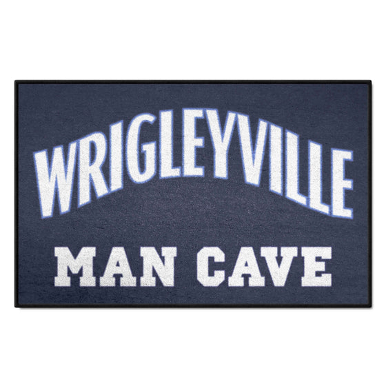 Chicago Cubs Man Cave Starter Mat Accent Rug - 19in. x 30in.