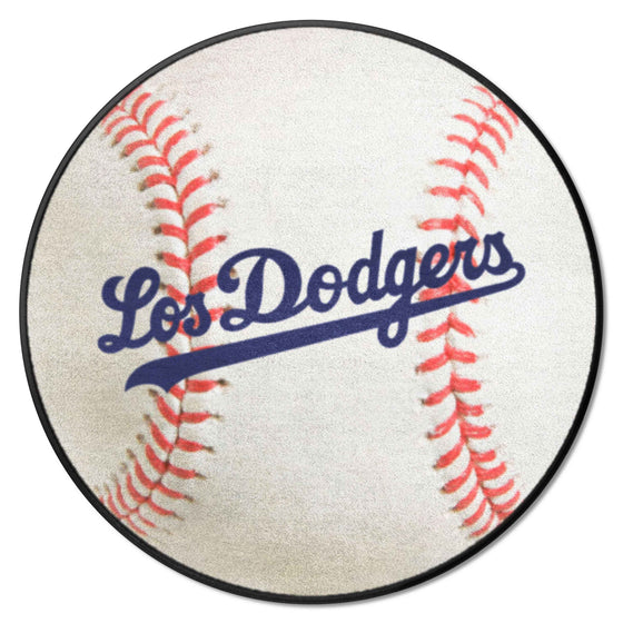 Los Angeles Dodgers Baseball Rug - 27in. Diameter