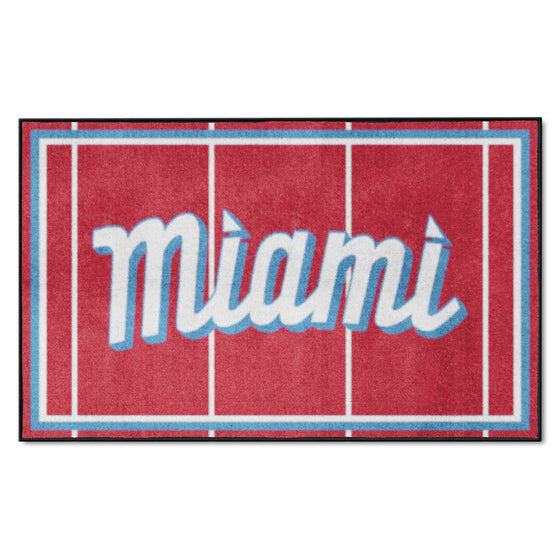 Miami Marlins 4ft. x 6ft. Plush Area Rug