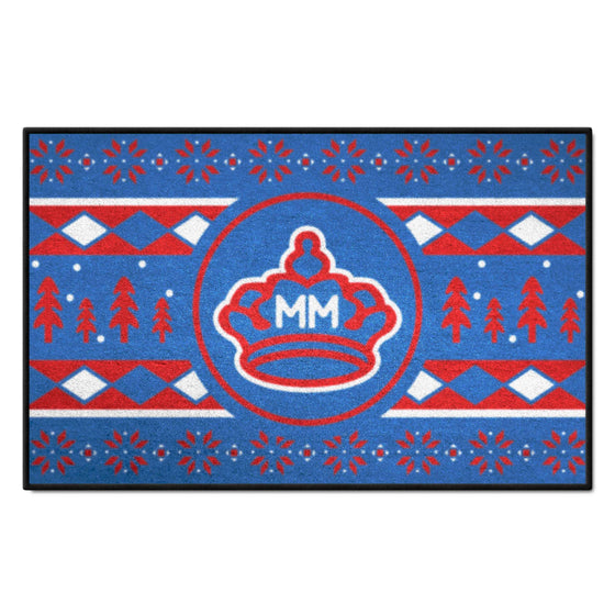 Miami Marlins Holiday Sweater Starter Mat Accent Rug - 19in. x 30in.