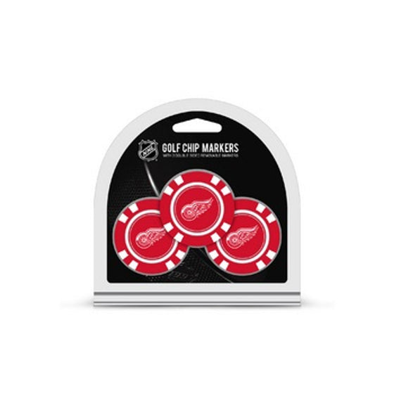 Detroit Red Wings Golf Chip with Marker 3 Pack - Special Order