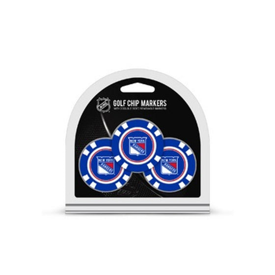 New York Rangers Golf Chip with Marker 3 Pack - Special Order