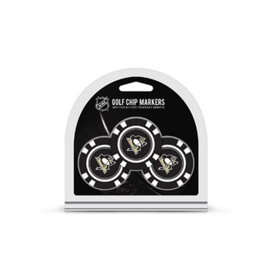 Pittsburgh Penguins Golf Chip with Marker 3 Pack - Special Order