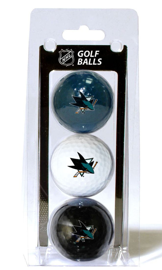 San Jose Sharks 3 Pack of Golf Balls - Special Order