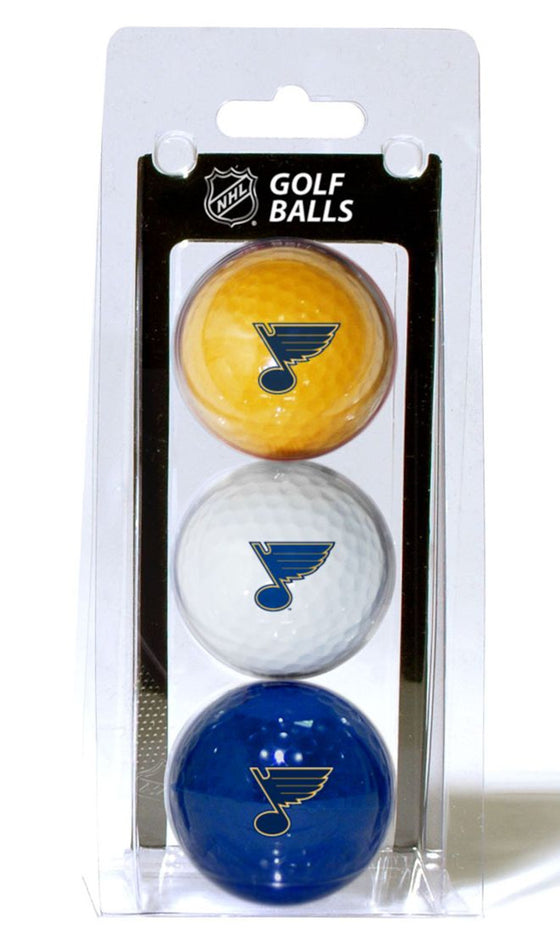 St. Louis Blues 3 Pack of Golf Balls - Special Order