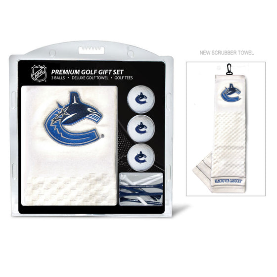 Vancouver Canucks Golf Gift Set with Embroidered Towel - Special Order