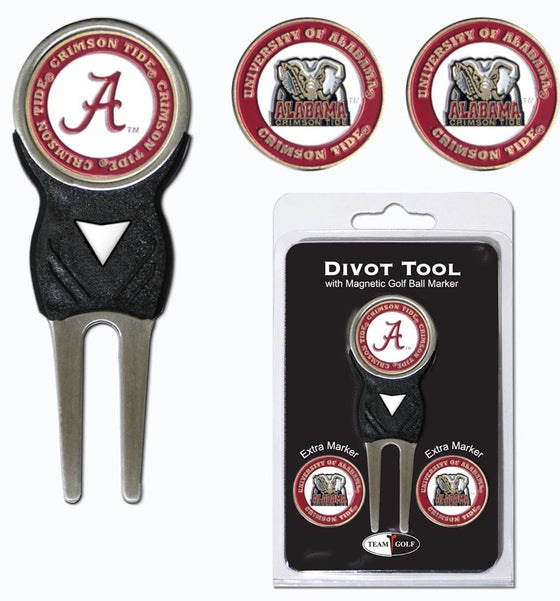 Alabama Crimson Tide Golf Divot Tool with 3 Markers - Special Order