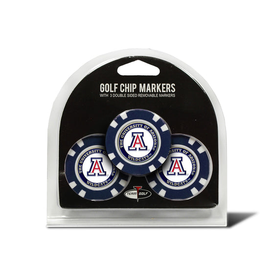 Arizona Wildcats Golf Chip with Marker 3 Pack - Special Order