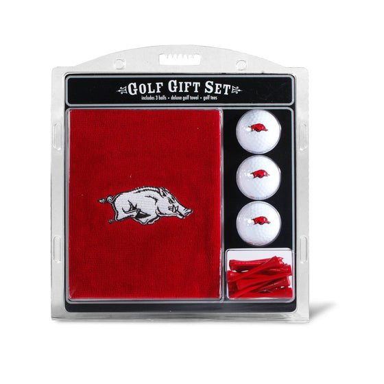 Arkansas Razorbacks Golf Gift Set with Embroidered Towel - Special Order