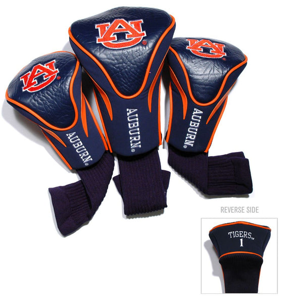 Auburn Tigers Golf Club 3 Piece Contour Headcover Set - Special Order