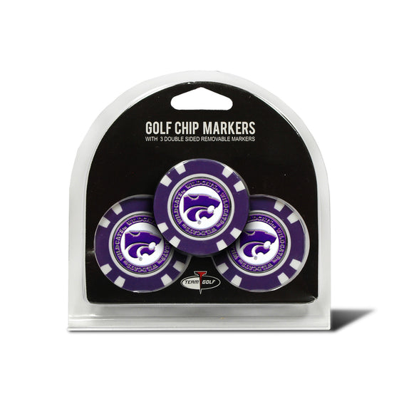 Kansas State Wildcats Golf Chip with Marker 3 Pack - Special Order