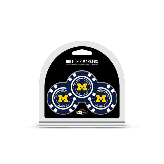 Michigan Wolverines Golf Chip with Marker 3 Pack