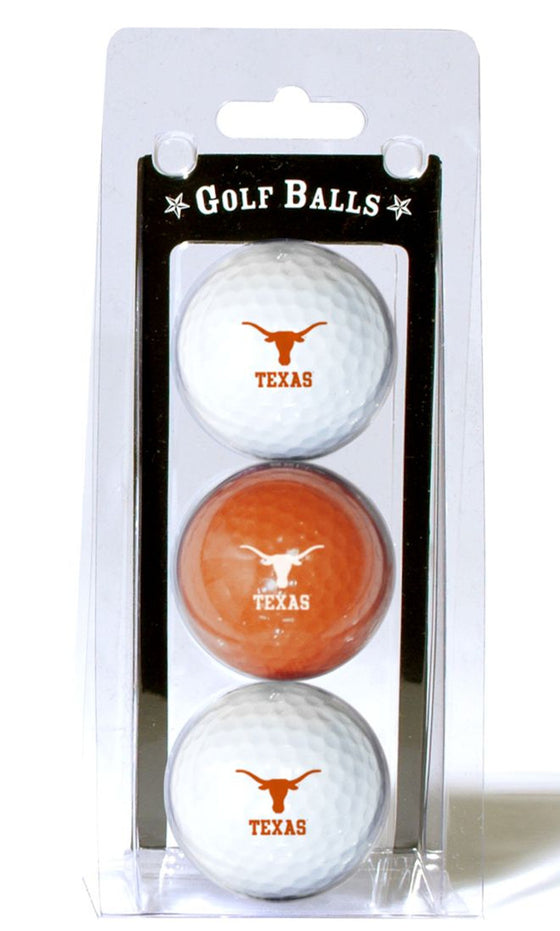 Texas Longhorns 3 Pack of Golf Balls - Special Order