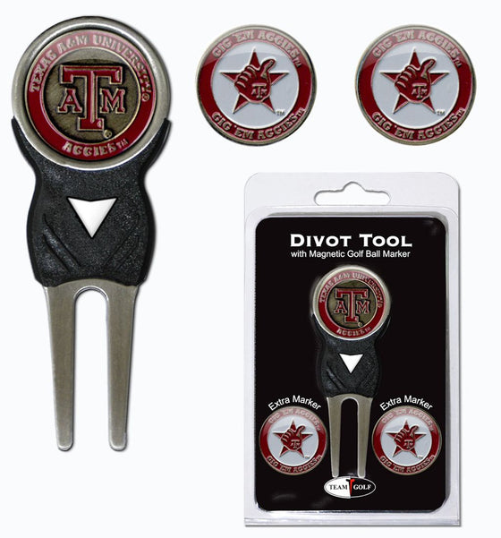 Texas A&M Aggies Golf Divot Tool with 3 Markers - Special Order